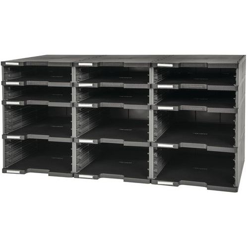 Modulo di archiviazione Modulotop 5 intercalari Nero,