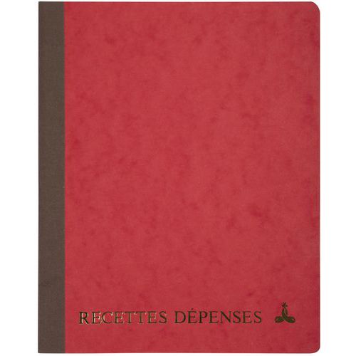 Registro rilegato entrate-spese, dimensioni di 220 x 170 mm,