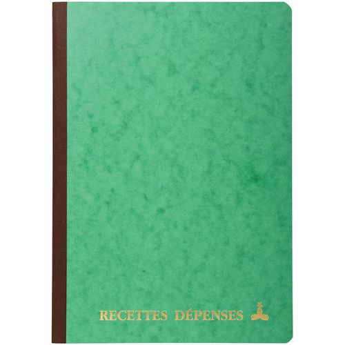 Registro rilegato entrate-spese, dimensioni di 297 x 210 mm,