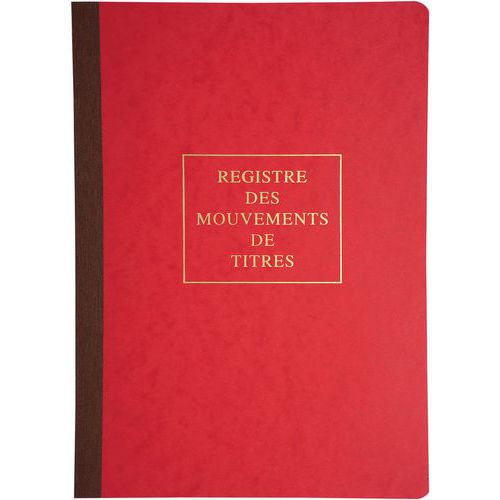 Registro rilegato e registro trasferimento titoli da 40 pagine,