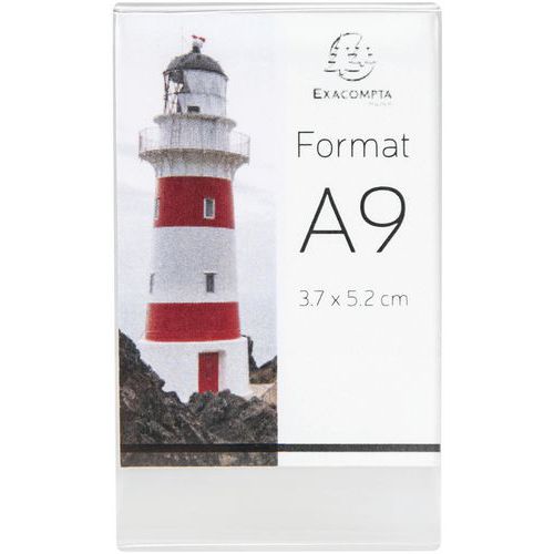 Set di 10 porta-etichette verticali 52 x 37 mm (A9),