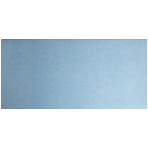 Tappetino in morbida ecopelle 43 x 90 cm blu marino/azzurro,