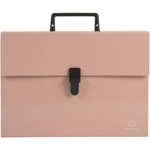 Classificatore formato famiglia con manico aquarel corallo,