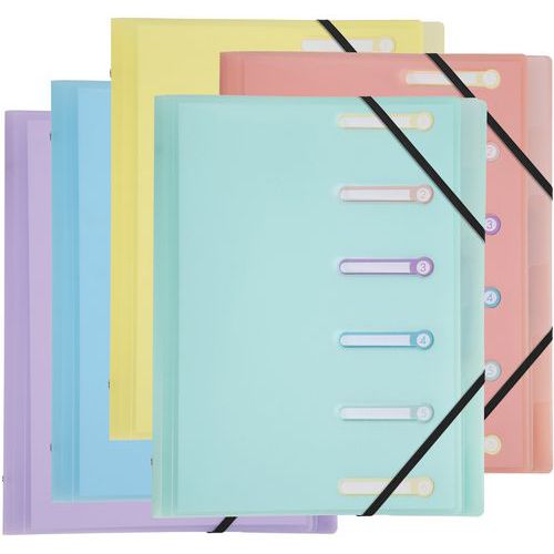 Classificatore in polipropilene 6 scomparti,