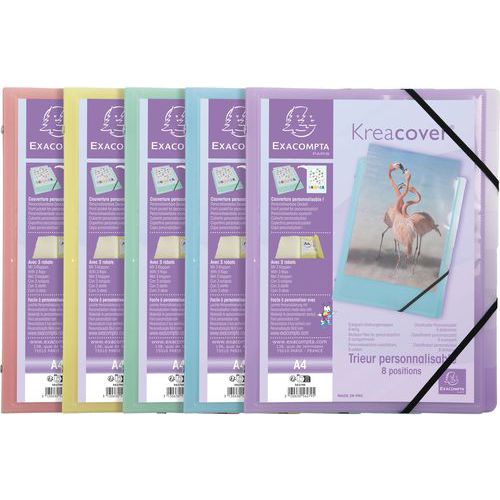 Classificatore in polipropilene 8 scomparti,