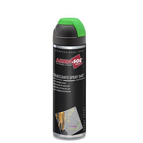 Vernice per tracciatura spray a 360° blu fluorescente,