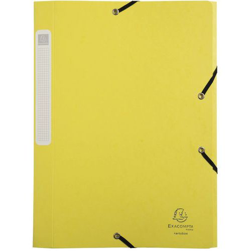 8 Scatole Per Documenti Exacompta Aquarello Con Elastici | Dorso 2.5 Cm | Per A4 | Carta Lucida 600 G/m2 - Foto 4
