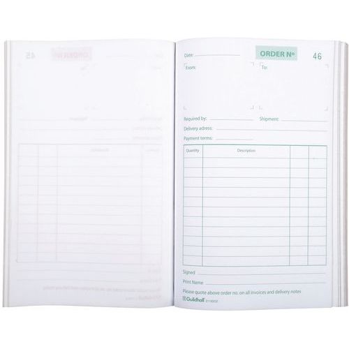 Blocchetto ordini 210 x 135 100D A,