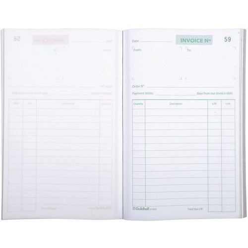 Blocchetto fatture con foglietti di carta autocopiante 21/13,5 100D A,