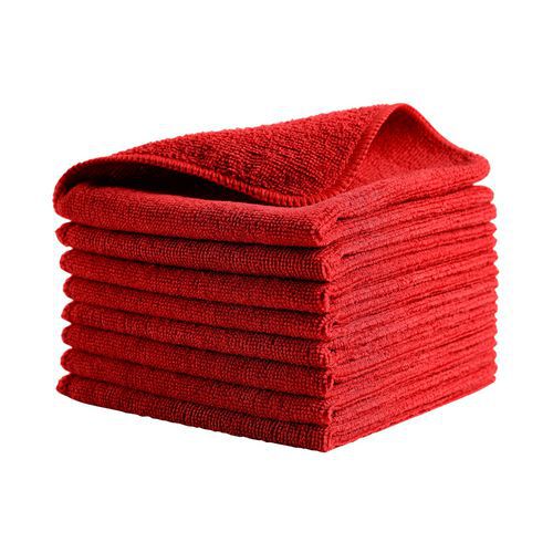 Panno quadrato in microfibra 30/30 rosso,