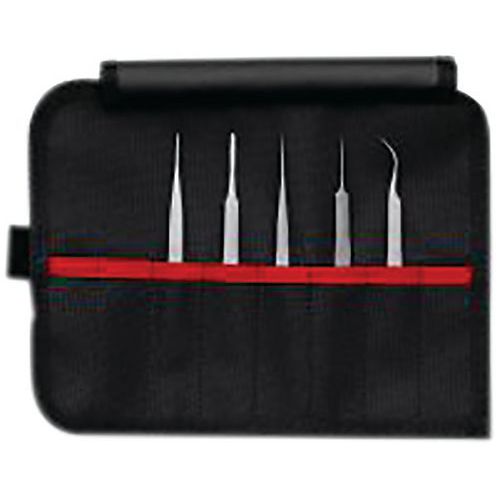 Set di 5 pinzette di precisione - Knipex,