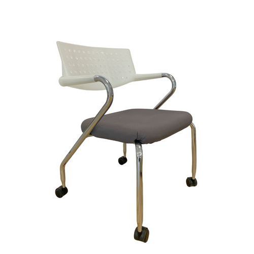 Sedia da riunione a rotelle Visaroll,