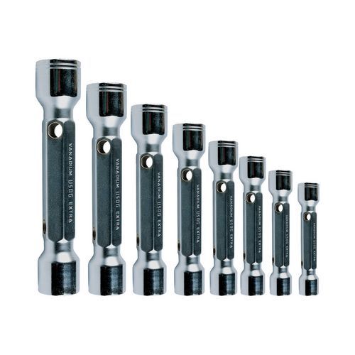 Serie di 8 chiavi a tubo doppie pesanti,