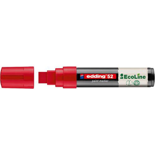 Edding Rosso/Scuri Evidenziatori, 52 Ecoline Lackmarker Rot 4,0 - 15,0 Mm, 1 St. (1X) - Immagine 3