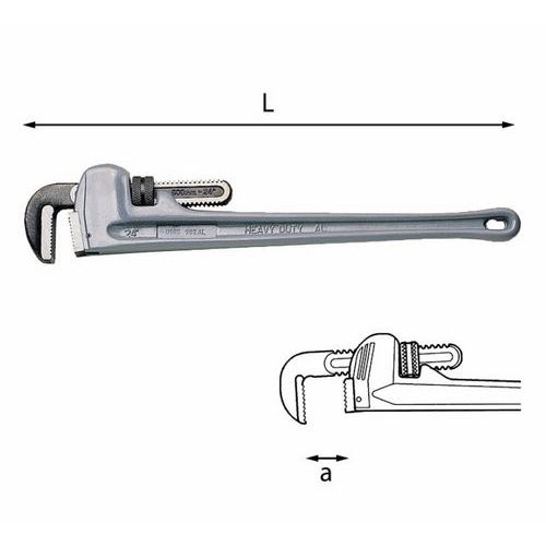 Giratubi modello americano con corpo in alluminio,
