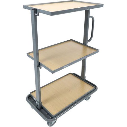 Carrello acciaio per contenitori-Port 200kg-Manutan Expert,