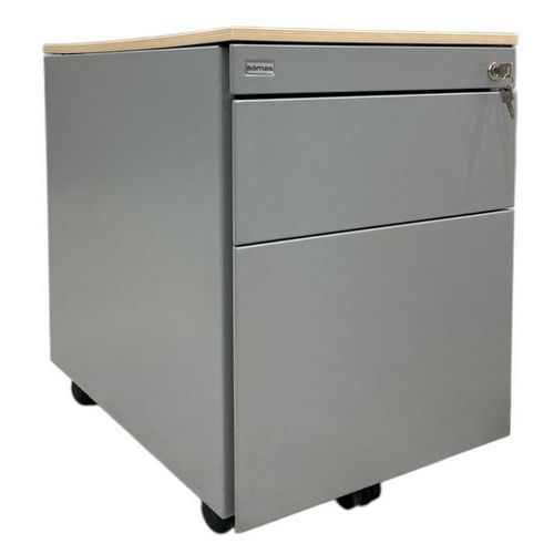 Cassettiera ricondizionata - 2 cassetti - Grigia,