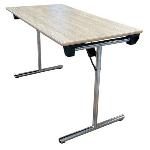 Tavolo per sala riunioni e d'attesa ricondizionato - Beige,