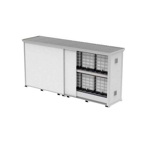 Container 12 IBC con vasca - pannelli coibentati EI30 50mm,