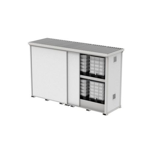 Container 8 IBC con vasca - pannelli coibentati EI30 50mm,