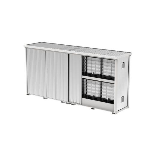 Container 12 IBC con vasca - lamiera grecata zincata,