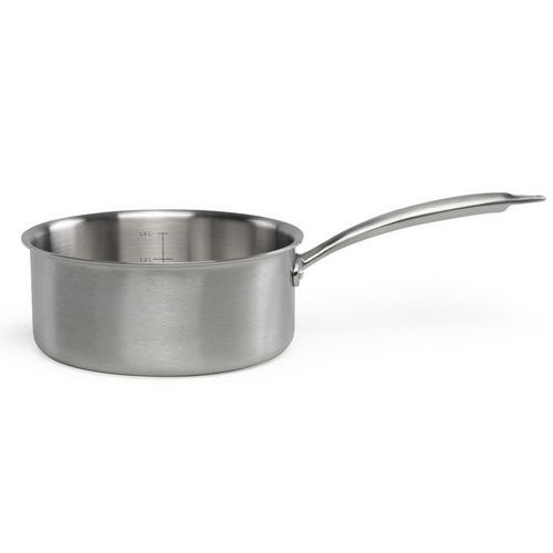 Grigio Brigade - Casseruola In Acciaio Inox Da 18 Cm,
