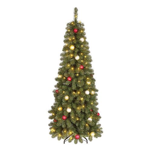Albero di Natale led rosso verde oro argento bianco caldo,