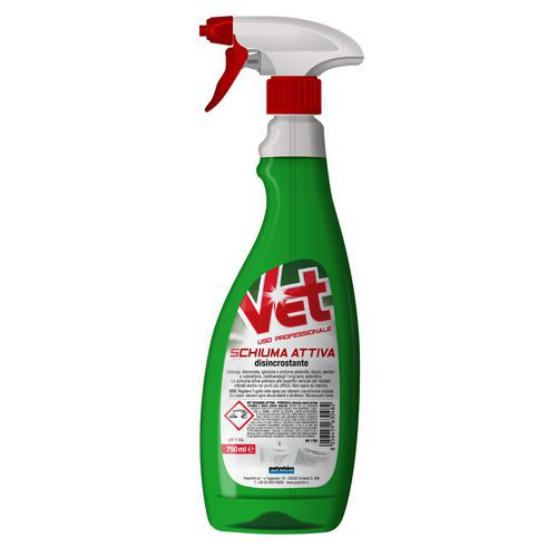Detergente disincrostante per bagni VET SCHIUMA ANTICALC,