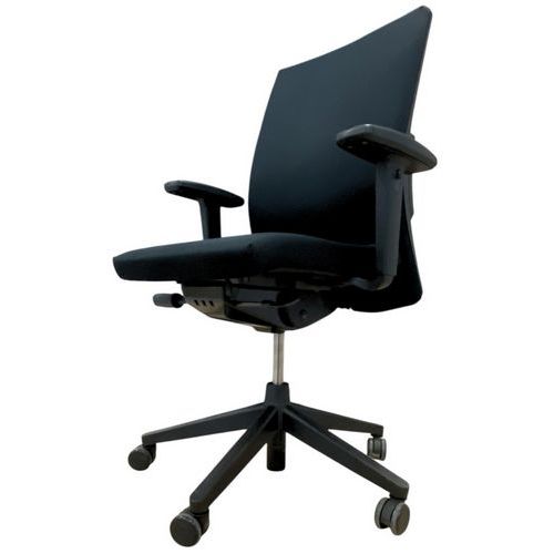 Sedia da ufficio ricondizionata Haworth - Nera,