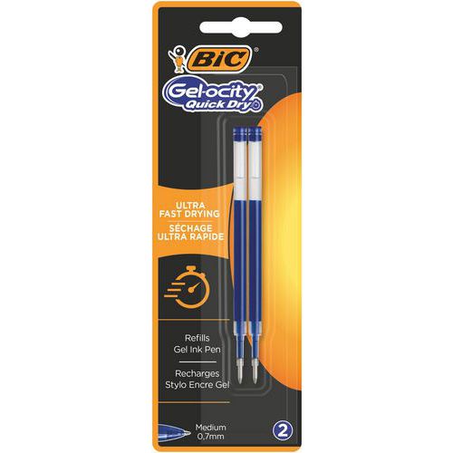 Ricariche gel BIC Gel-ocity Quick Dry punta media blu,