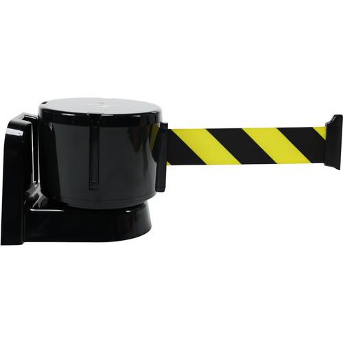 Avvolgitore a muro magnetico con nastro 12m-Giallo e nero,