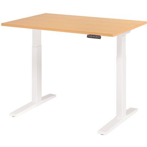 Scrivania elettrica XMKA12-120 x 80 cm - Faggio,