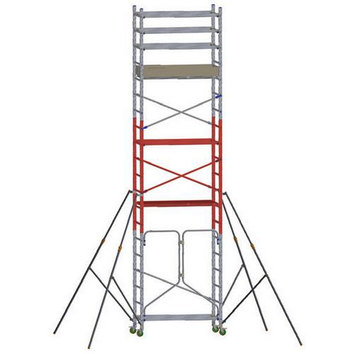 Trabattello modulare mobile a base pieghevole Alto 620-P,