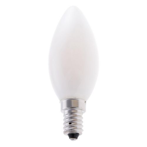 Lampadina a filam led opaca a candela C35 4W/470lm E14 3000K,