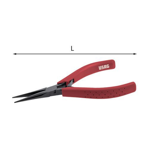 Pinza becchi mezzotondi diritti affusolati,