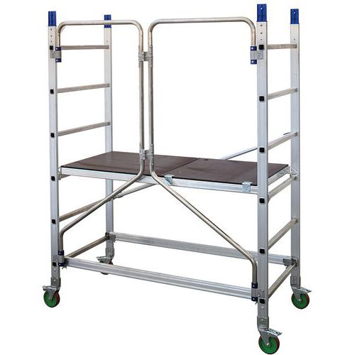 Trabattello modulare mobile a base pieghevole Alto 205-P,