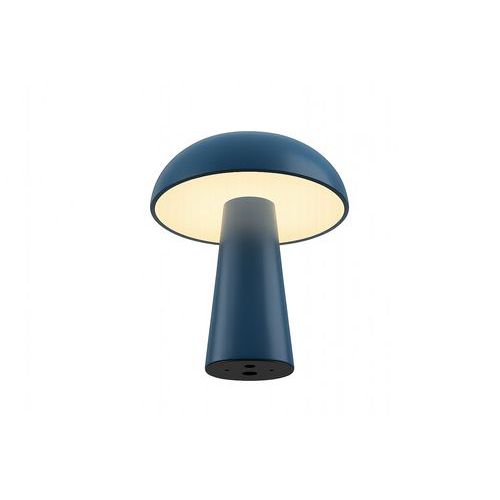 Lampada da tavolo COCO - ricarica USB e contatto - blu,