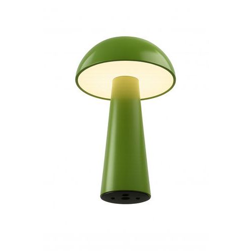 Lampada da tavolo COCO - ricarica USB e contatto - verde,