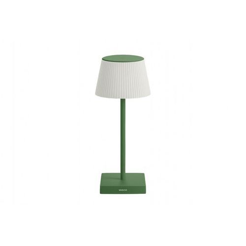 Lampada da tavolo MARGO - diffusore plissettato - verde,