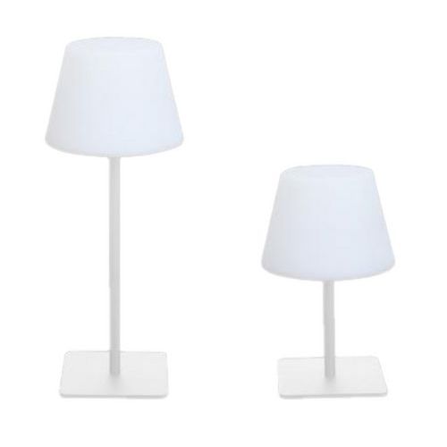 Lampada da tavolo a LED - doppia altezza - bianco,