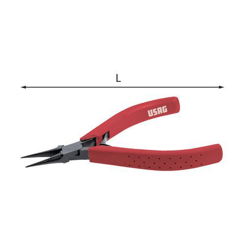 Pinza a becchi tondi corti diritti,