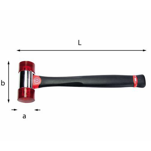 Mazzuole con manico in graphite,