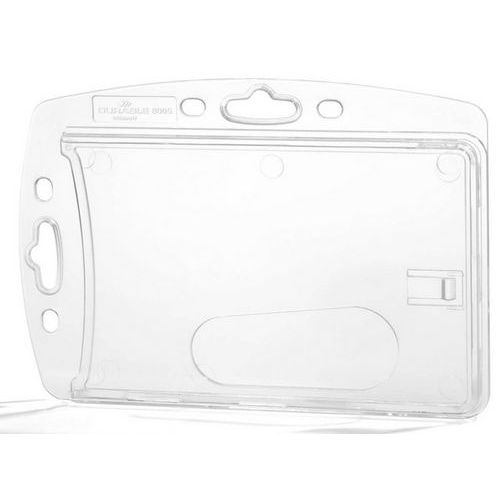 Porta-badge chiuso per 1 tessera di sicurezza - Trasparente,