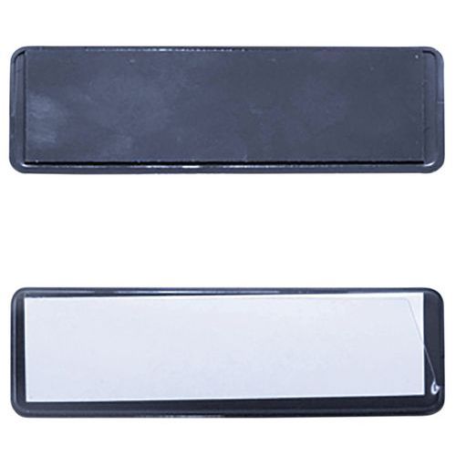 Etichetta magnetica su sfondo nero 30 x 100 mm,