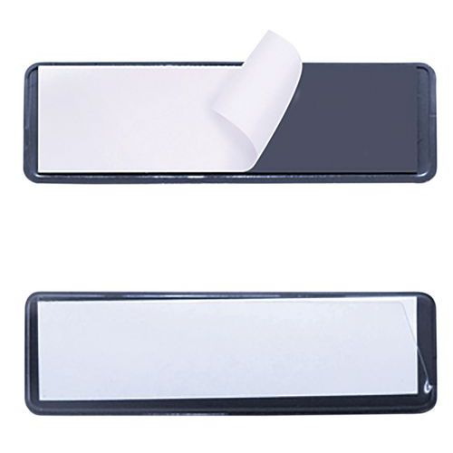 Etichetta adesiva su sfondo nero 30 x 100 mm,