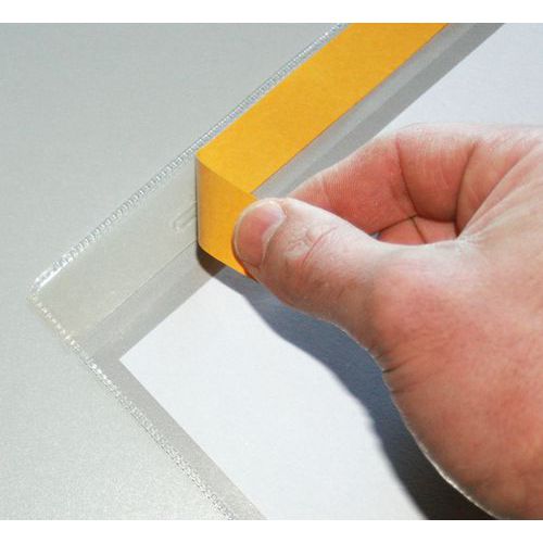 Busta portadocumenti A6 verticale 155x110 mm adesiva - Manutan,