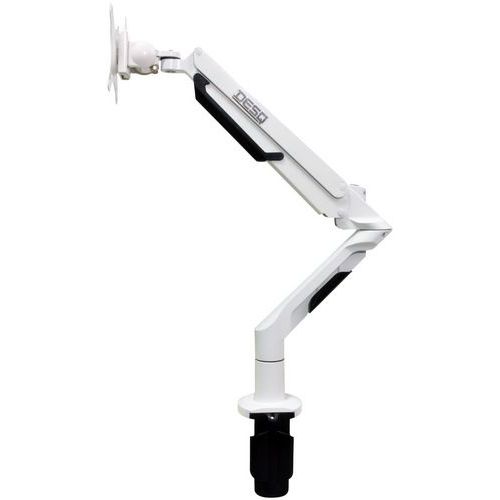 Braccio supporto schermo ergonomico molla a gas bianco-Desq,