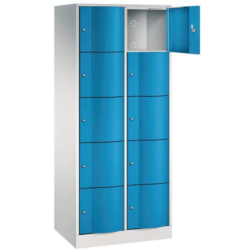 2 COL A 5 SCOMP. PORTE BOMBATE GRIGIO/ PORTE BLU,