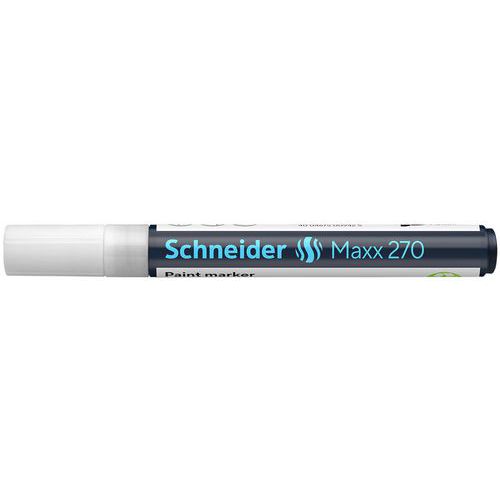 Marcatore a vernice MAX 270 - punta tonda 1/3 mm - bianco,