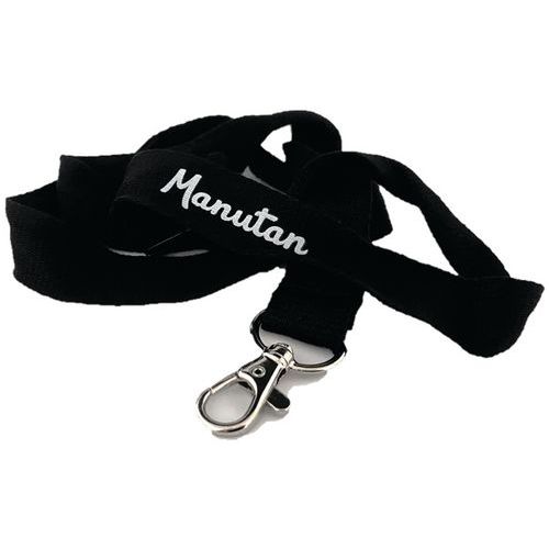 Laccetto portabadge in bambù - Nero - Manutan,